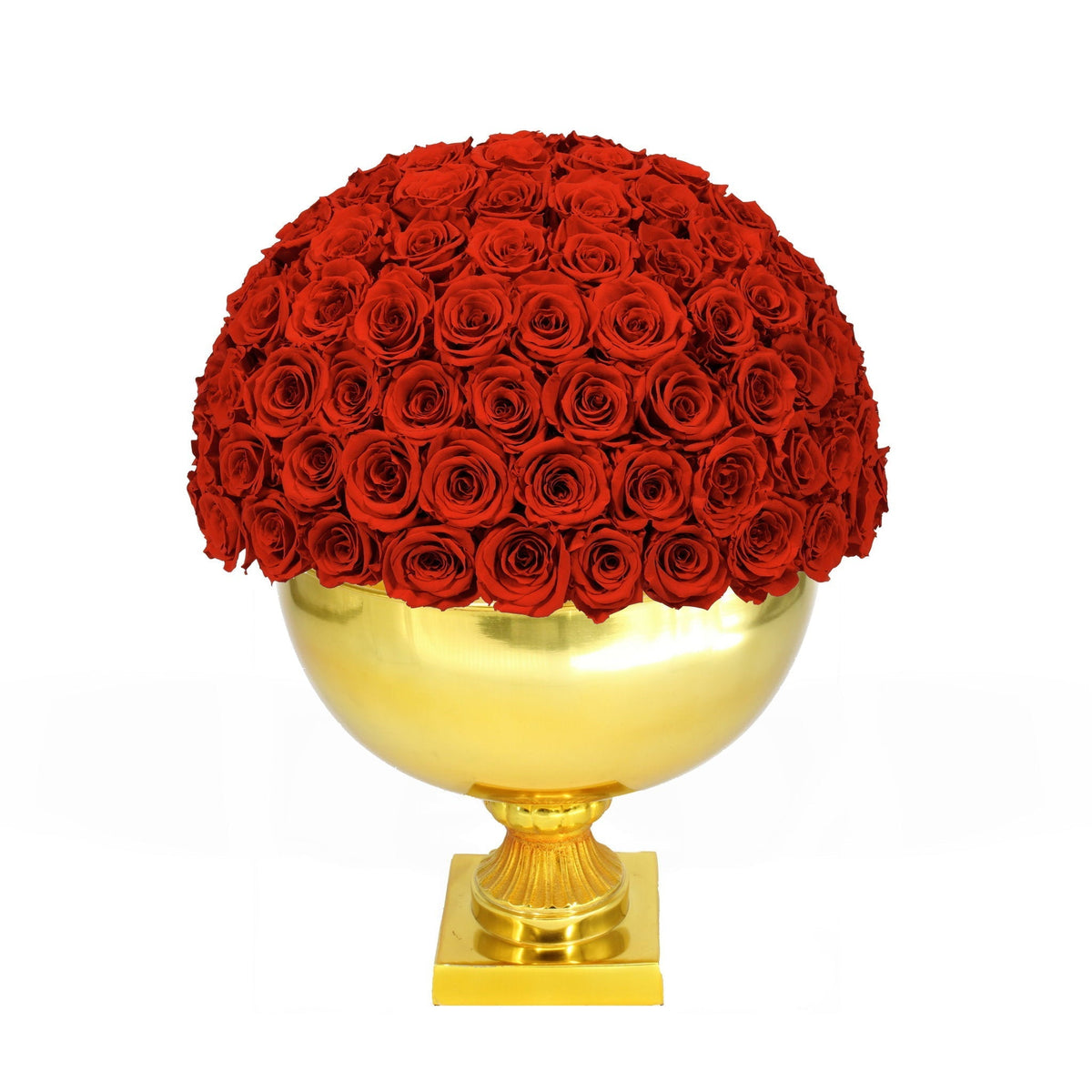 Infinite Rose Punch Bowl Gold by OnlyRoses Kuwait
